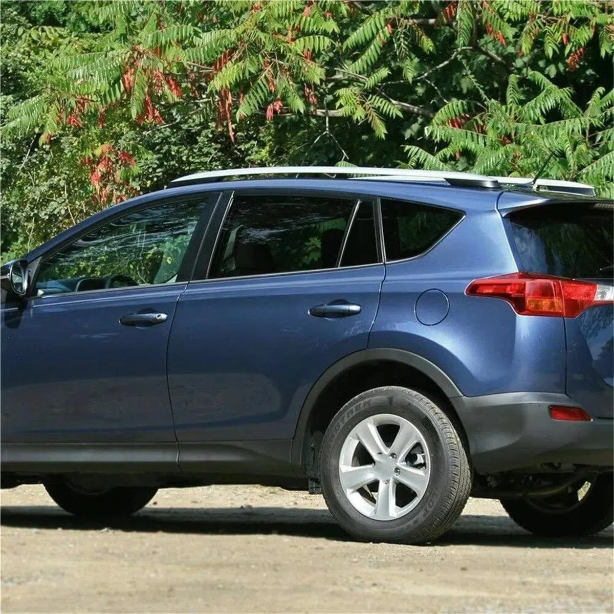 Barras Portaequipajes para Toyota para RAV4 XA40 2013-2017 Portaequipajes para Techo De Coche Barras Tipo Rieles Carga 1 Juego