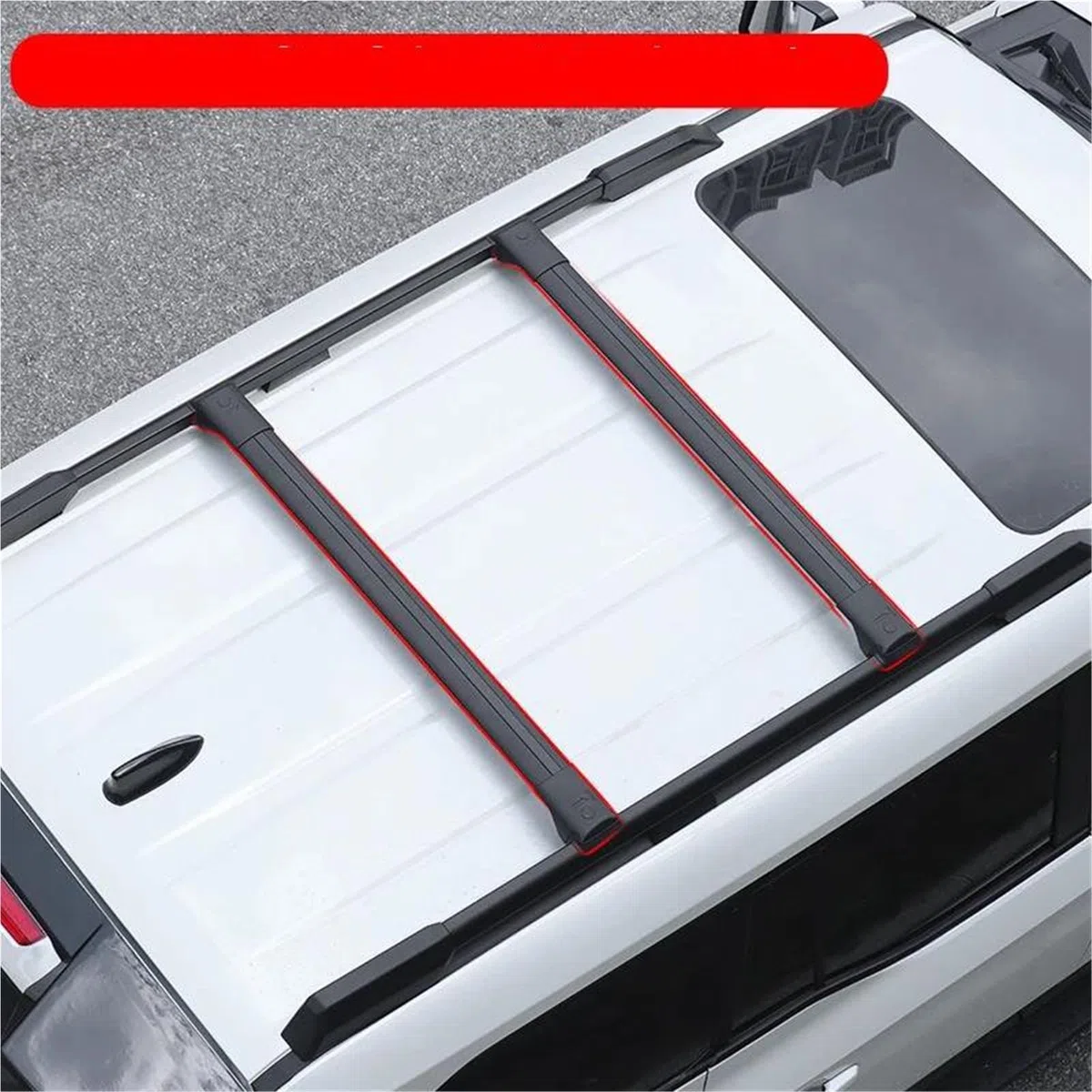 Barras Portaequipajes Barras Cruzadas para Techo De Coche Transversales para Toyota para Land para Cruiser 250 2024 2025 Prado LC250 1958 Primera Edición FJ250(Black 1)