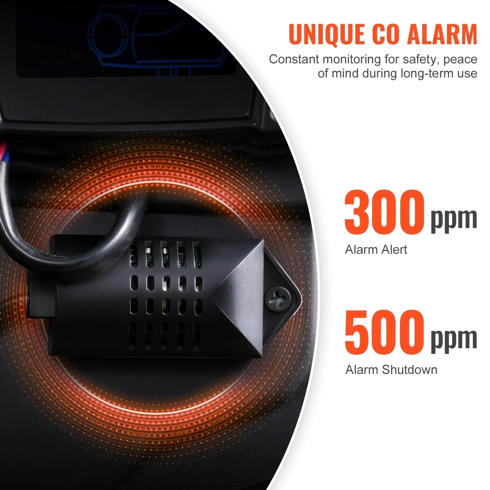 Nocturno Diesel Calentador de Aire diésel Todo en uno de 8 kW, 12 V/24 V, con Bluetooth, Pantalla y Alarma de CO, para cochera y Garaje.