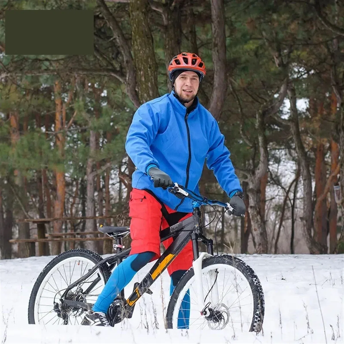 Guantes de Ciclismo Invierno, Guantes Deportivos, Antideslizantes, Mantienen el Calor, Dedo Completo for, Camping, Bicicleta, Senderismo, esquí para Conducir