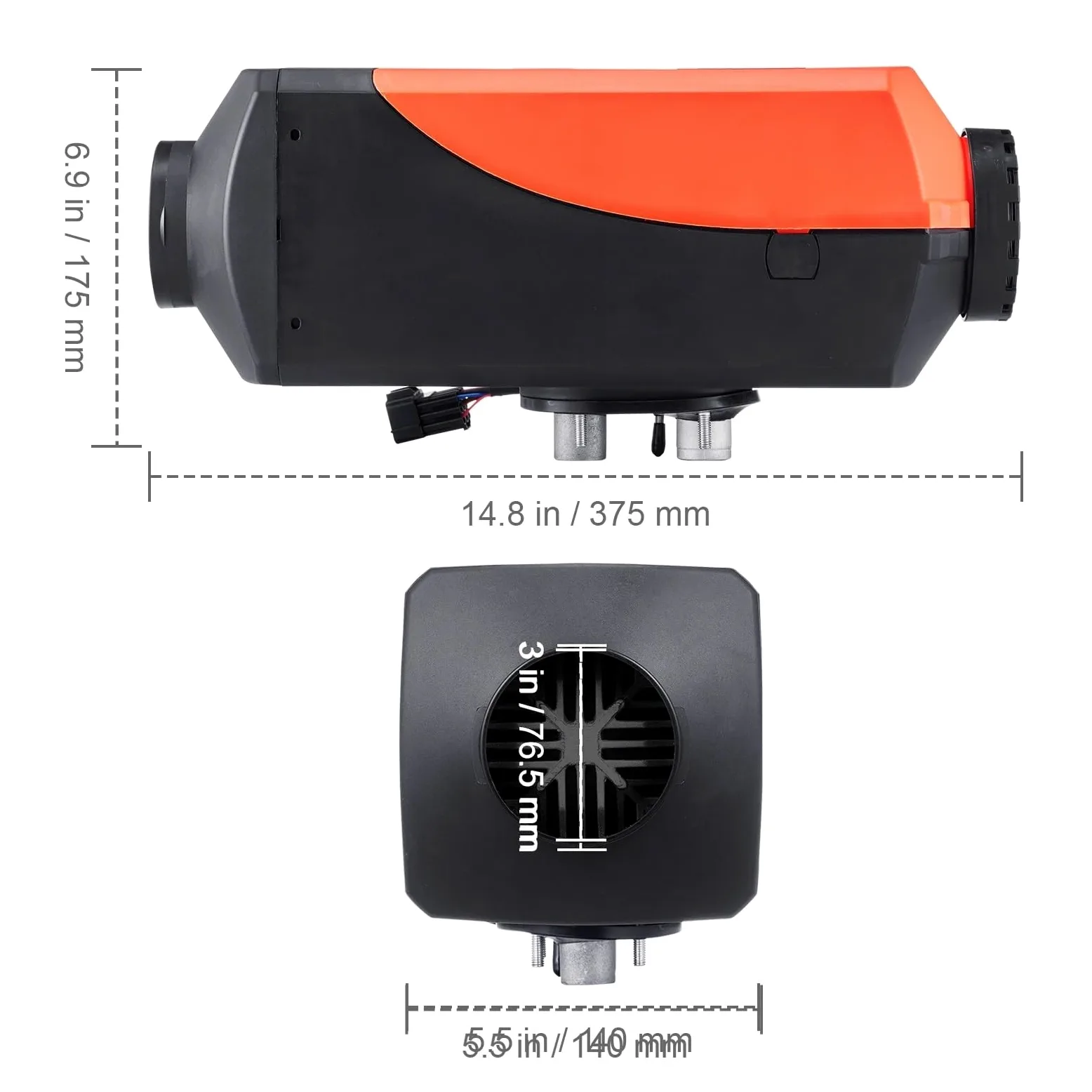 Calefactor para coche de 8 kW con control por aplicación, calefactor de aire diésel de 12 V con pantalla LCD, calefactor de estacionamiento diésel para autocaravanas, remolques, furgonetas camper y