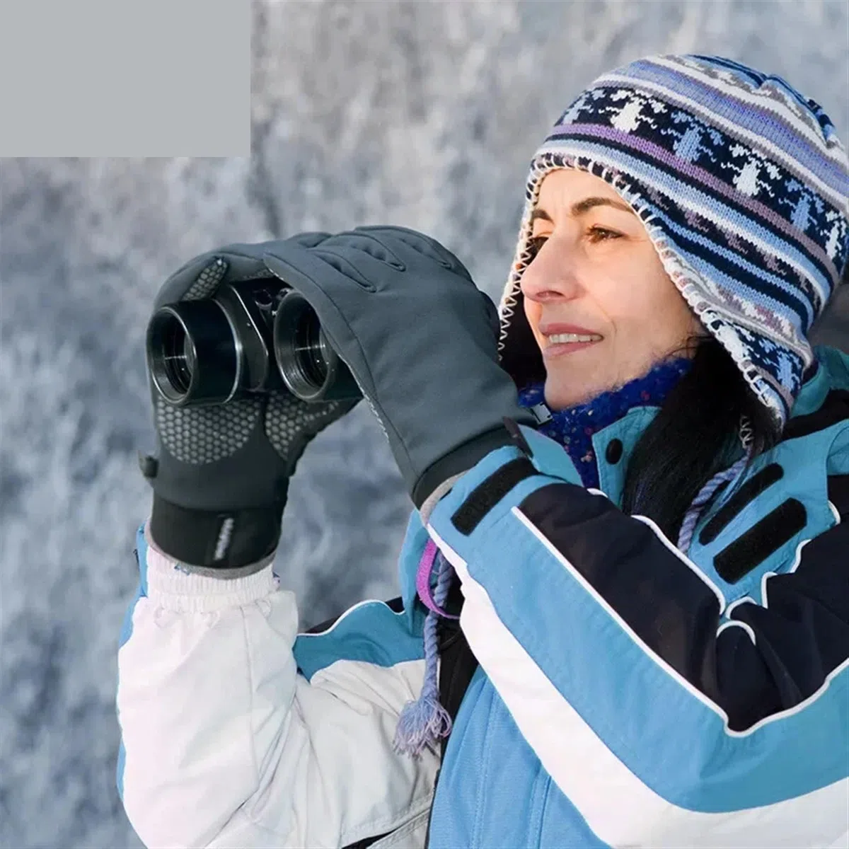 Guantes de Ciclismo Invierno, Guantes Deportivos, Antideslizantes, Mantienen el Calor, Dedo Completo for, Camping, Bicicleta, Senderismo, esquí para Conducir