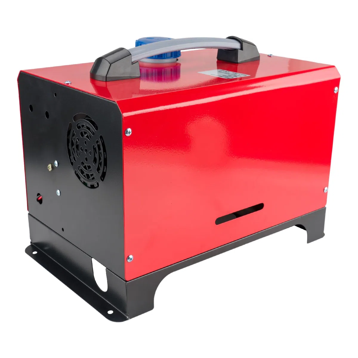 Calefactor de estacionamiento rápido todo en uno de 12 V y 5 kW con 4 orificios, control remoto y monitor digital para camiones, barcos, autocaravanas, remolques, turismos y furgonetas camper (rojo