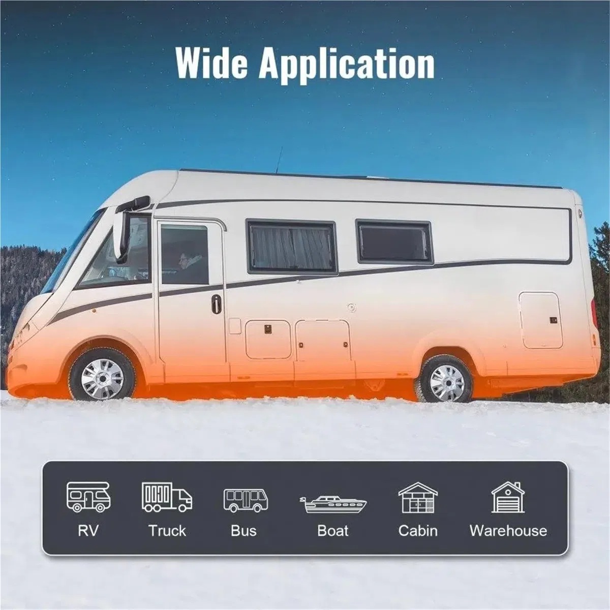 Calefactor de Aire diésel Calefacción diésel 12 V 2 kW Camping Calefactor de Camping Aparcamiento Consumo 0,12-0,26 l/h Calefactor de Aire Calefacción Aparcamiento