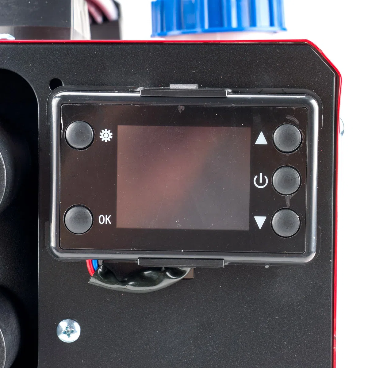 Calefactor de estacionamiento rápido todo en uno de 12 V y 5 kW con 4 orificios, control remoto y monitor digital para camiones, barcos, autocaravanas, remolques, turismos y furgonetas camper (rojo